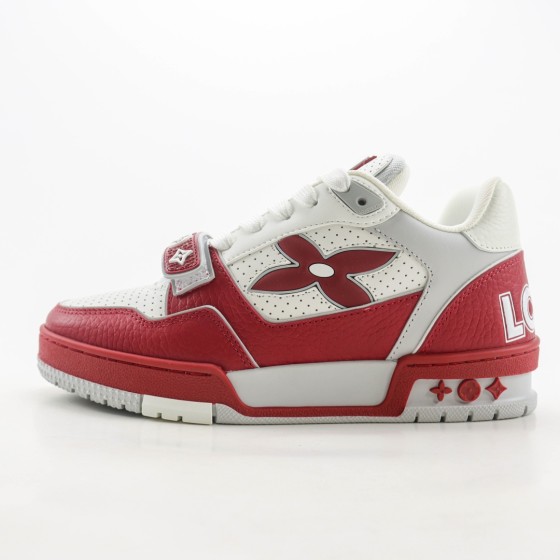 Louis Vuitton Trainer White Red 1AHTCD