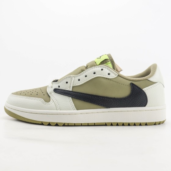 Jordan 1 Retro Low Golf Travis Scott Neutral Olive  FZ3124-200