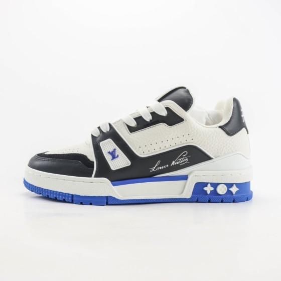 Louis Vuitton Trainer Black White Orange 1ADDYZ