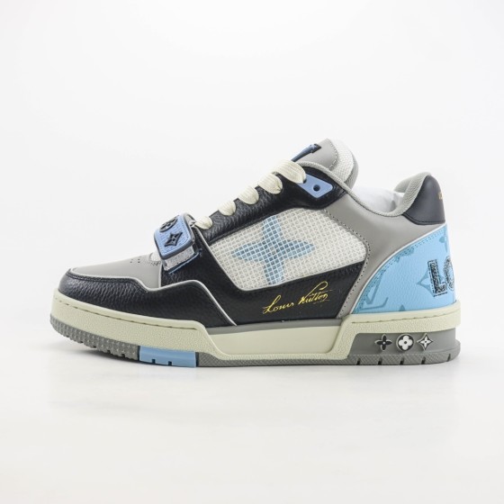 Louis Vuitton LV Trainer Blue Grey Black 1AC510