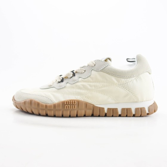 Miu Miu Tyre Sneakers Ivory 5E417E_ZJM_F0304_F_005