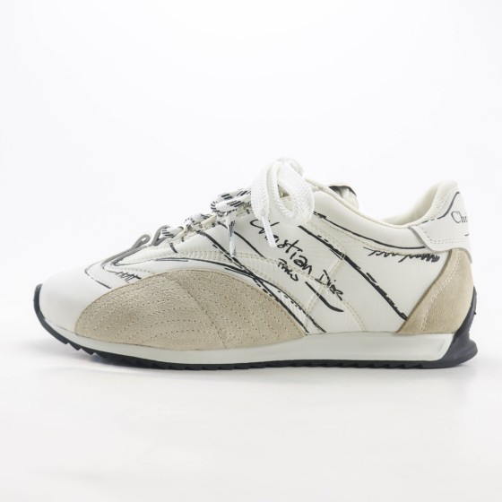 Dior D-Sketch Sneaker White Nylon And Calfskin KCK427MPA_S10W