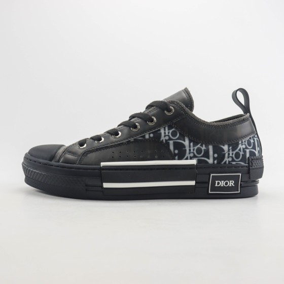 Dior B23 Low Top Canvas Oblique Black 3SN249YJP_H960