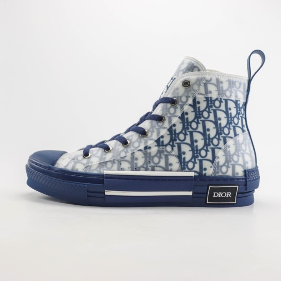 Dior B23 High Top Blue Oblique 3SH118YNT_H565