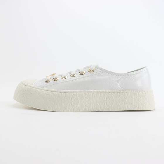 Chanel Leather Low-Top Sneaker White G46368 B19815 NAFDD