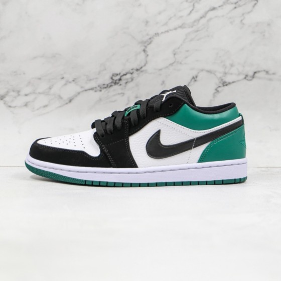 Jordan 1 Low White Black Mystic Green 553558-113