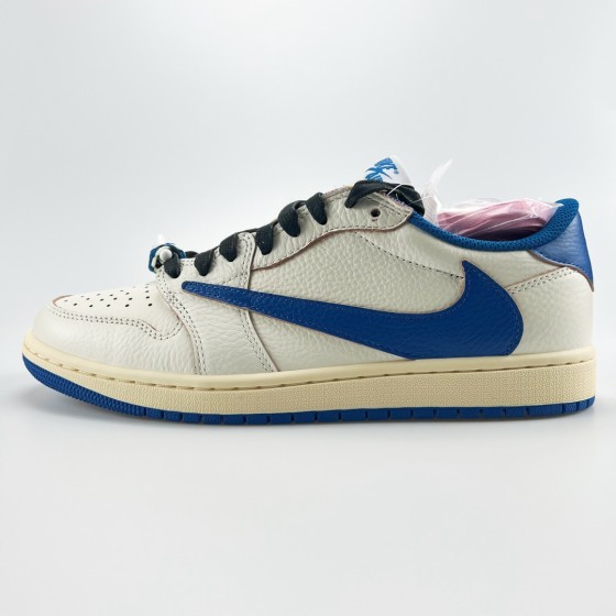 Jordan 1 Retro Low OG SP Fragment x Travis Scott Sail Military Blue DM7866-104
